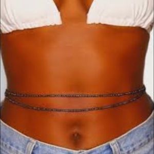 Black waist bead (set)